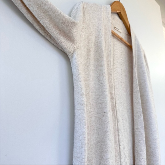 Marine Layer Oatmeal Mae Cardigan Wool Cashmere Blend - Picture 10 of 15